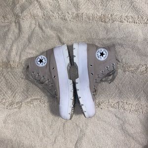 Brown Platform Converse Lugged